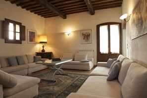 Villa | Living area | 14-inch TV with digital channels