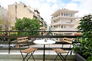 Appartement Supérieur, 2 chambres, balcon (Polyphemos) | Vue sur la ville