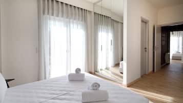 Appartement Exclusif, 3 chambres, balcon (Calypso) | 1 chambre, coffres-forts dans les chambres, décoration personnalisée