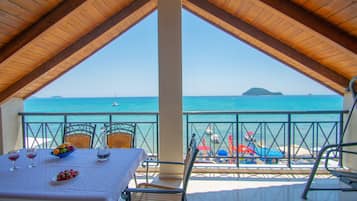 Penthouse, 2 kamar tidur, menghadap pantai | Balkon