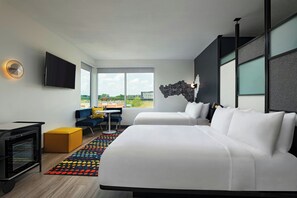 Suíte, 2 camas Queen | Roupas de cama premium, edredons de pluma, camas com colchões pillow-top