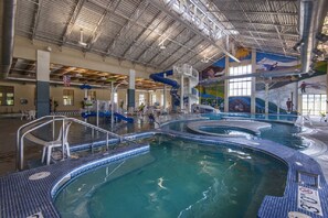 Indoor pool, a heated pool