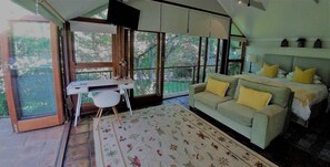 奢华公寓, 1 间卧室, 简易厨房, 花园景观 | 高档床上用品、客房内保险箱 、特色装修、特色家居
