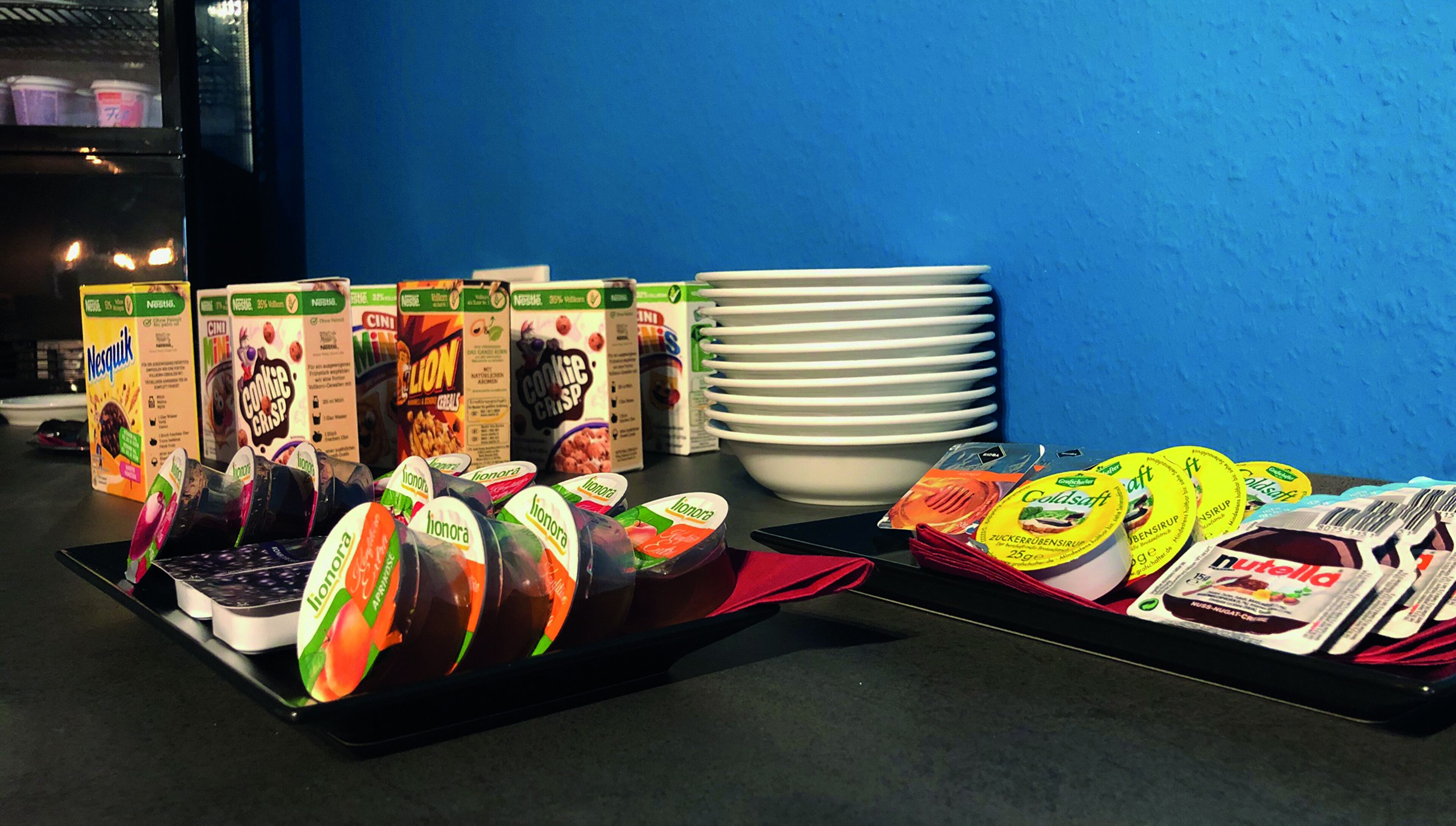 daily buffet breakfast (eur 10.00 per person)