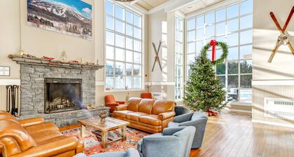 Stratton Mountain -huoneisto, jossa on jaettu uima-allas, porealtaat ja sauna - Kävele hisseille