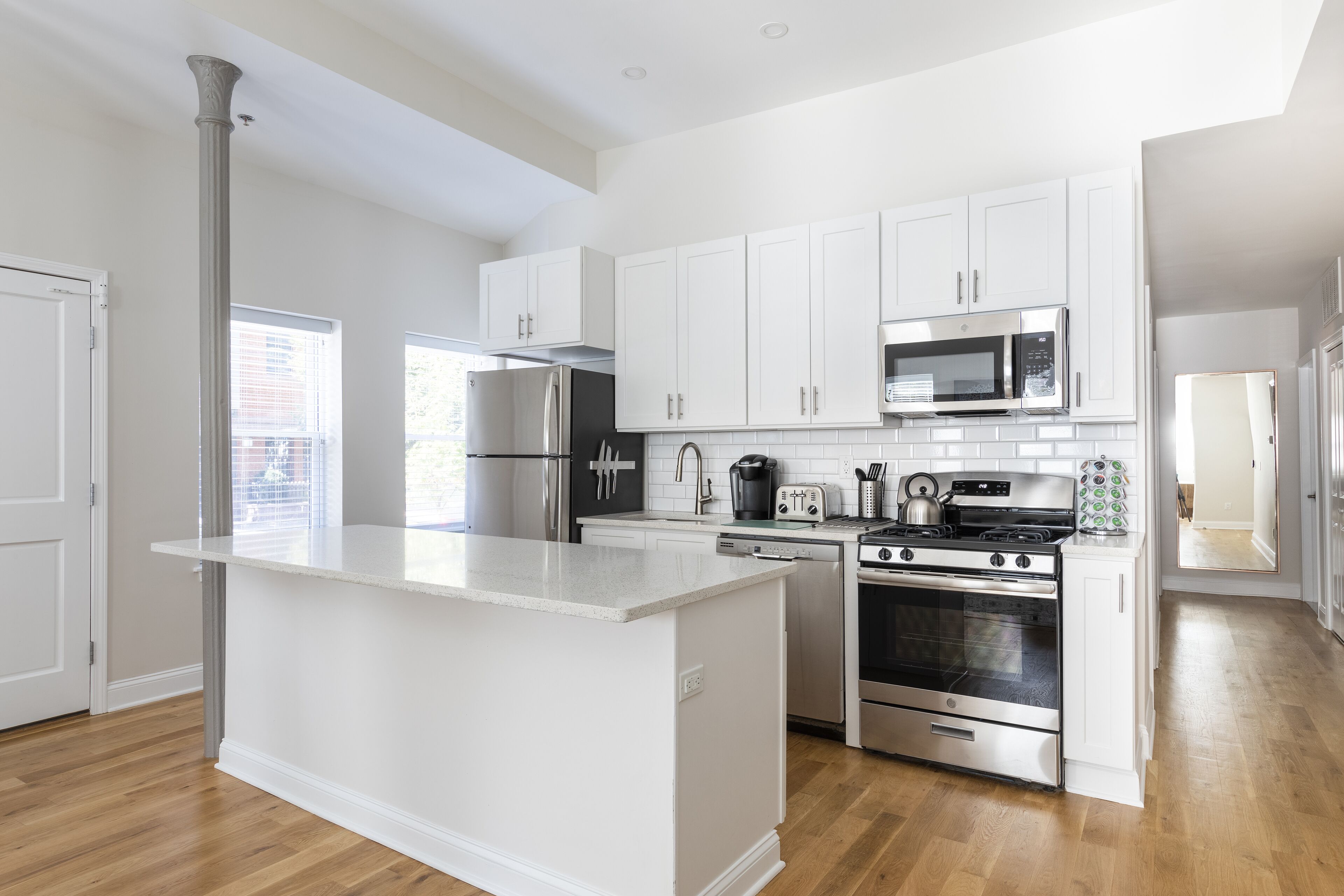 Apartamento, 2 habitaciones | Cocina privada | Frigorífico grande, microondas, horno y placa de cocina