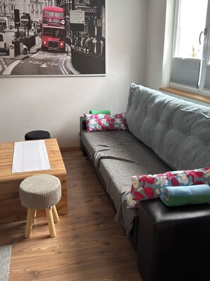 Fernseher, Kamin, Bücher