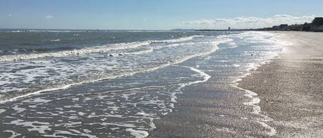 In Strandnähe, Liegestühle, Strandbar