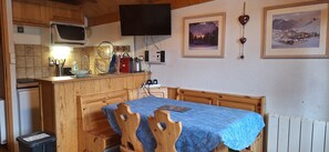 Dining - [At the foot of the slopes] Studio Cabin 4-5 pers. Champagny en Vanoise (Champagny-en-Vanoise)