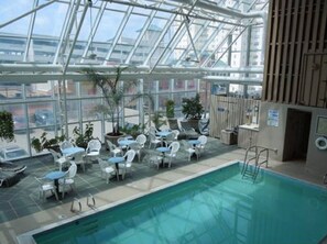 Indoor pool, a heated pool