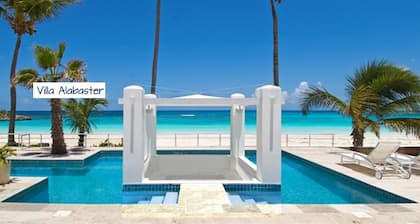 LITERALLY OCEANFRONT VILLA ALABASTER, DAWN BEACH w private pool ~ Owners' site