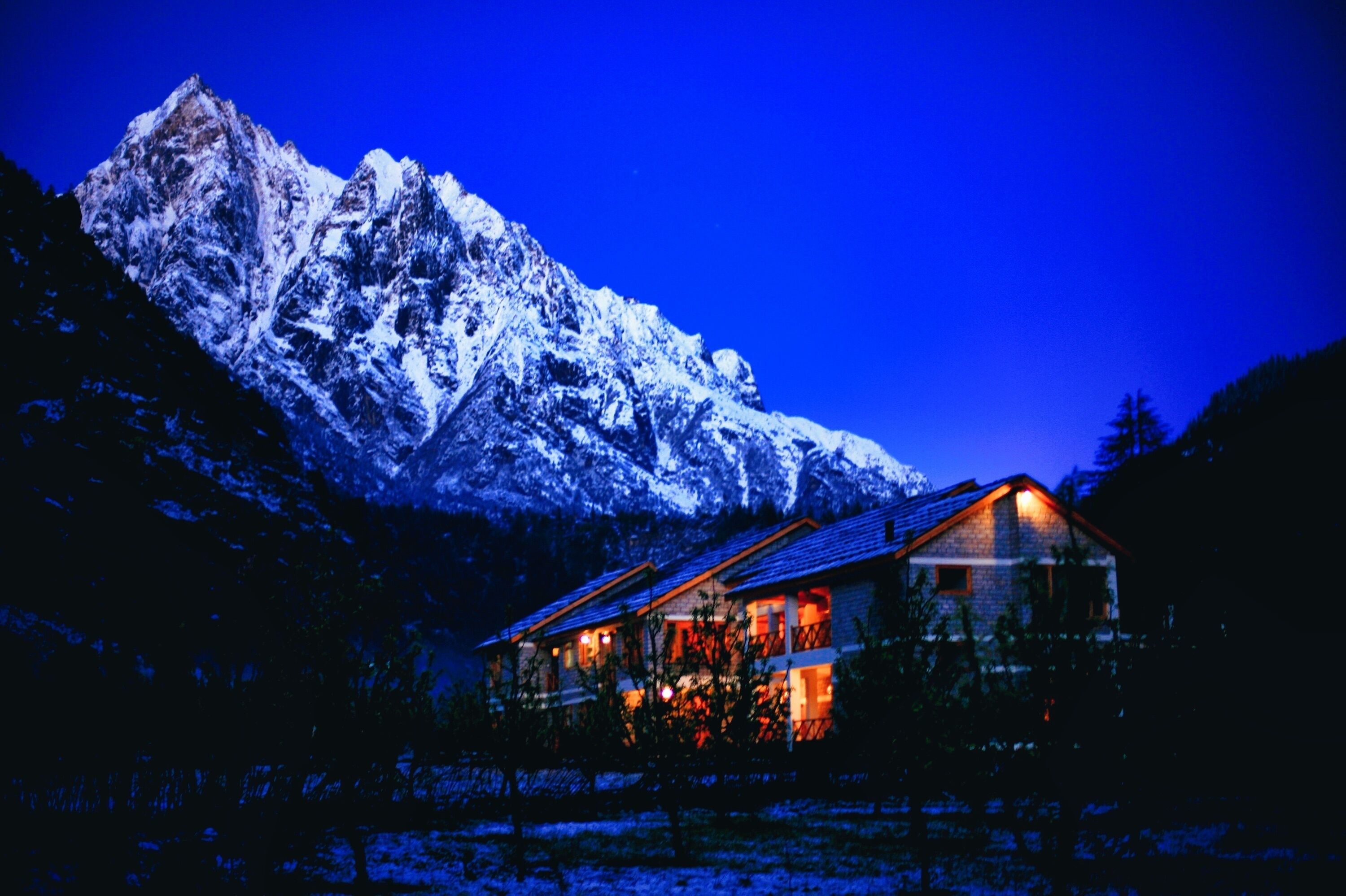 Front of property – evening/night