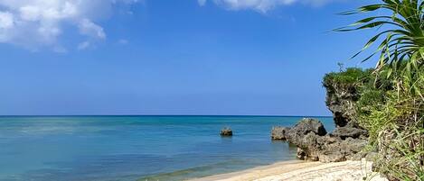 Vista a la playa o el mar