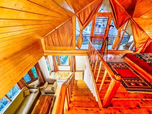 Apple Suite Balcony with Mountain View | Egyptian cotton sheets, premium bedding, Select Comfort beds, minibar - Banjara Orchard Retreat Thanedar (Kumharsain)