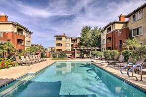 Una piscina riscaldata