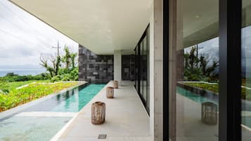 Alberca al aire libre por temporada