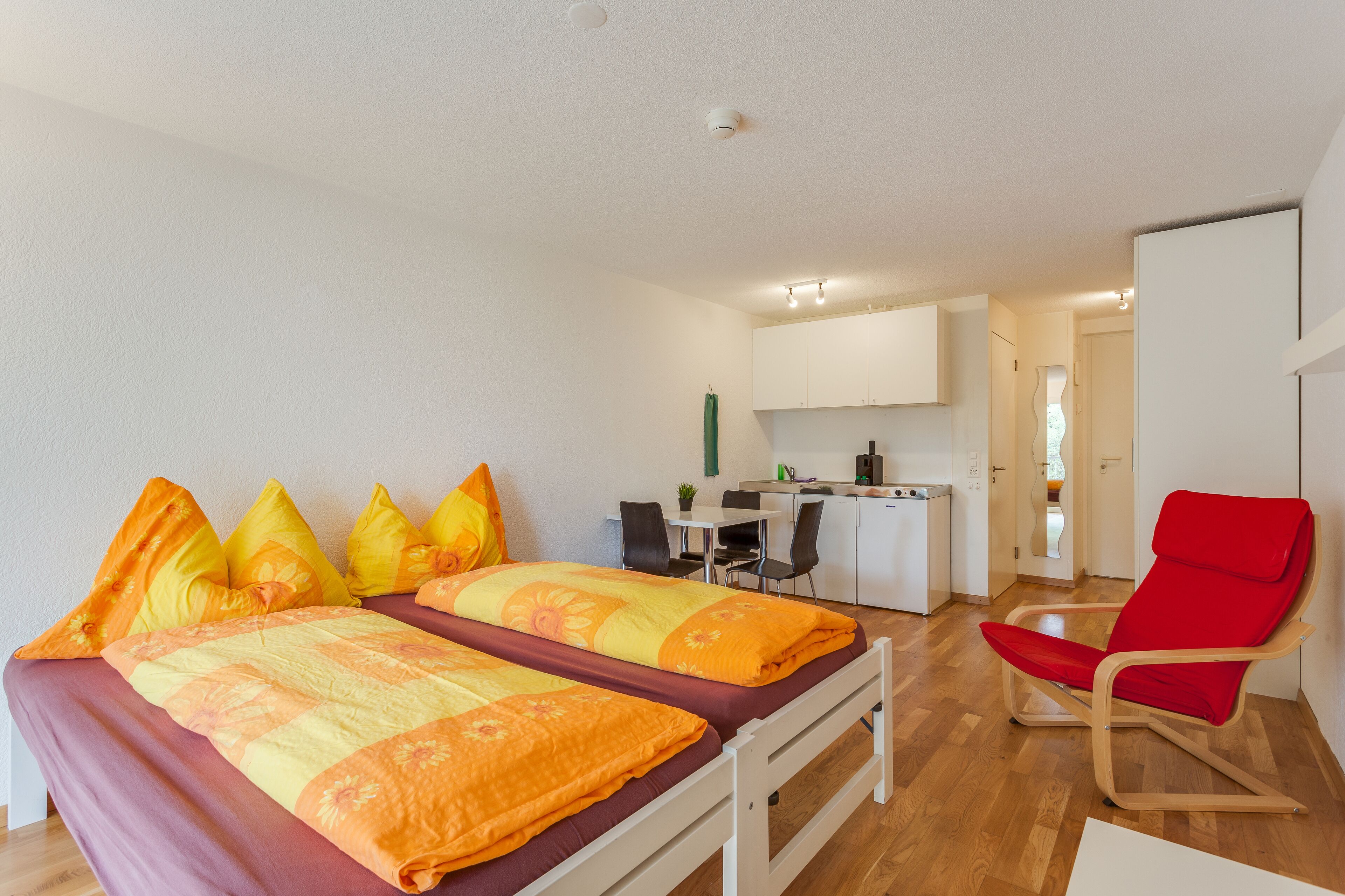 Superior Apartment | Living area | 40-inch flat-screen TV with digital channels, TV, heated floors