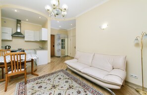 Apartment, 2 Bedrooms | Living area | Flat-screen TV - Apartment near Ocean Plaza (Kyiv)