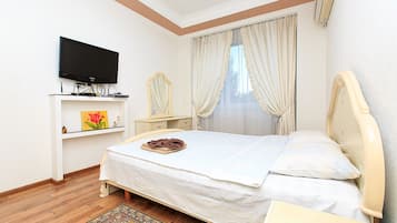 Apartamento, 1 quarto | Quartos à prova de som, ferros/tábuas de passar roupa, Wi-Fi de cortesia