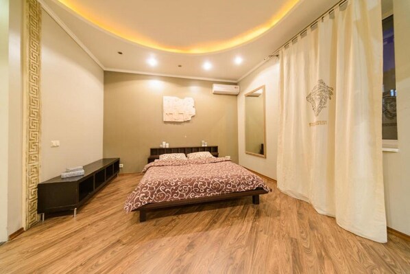 Apartment, 1 Bedroom | Iron/ironing board, free WiFi - Cozy apartment near Olympic Stadium 2 (Kyiv)