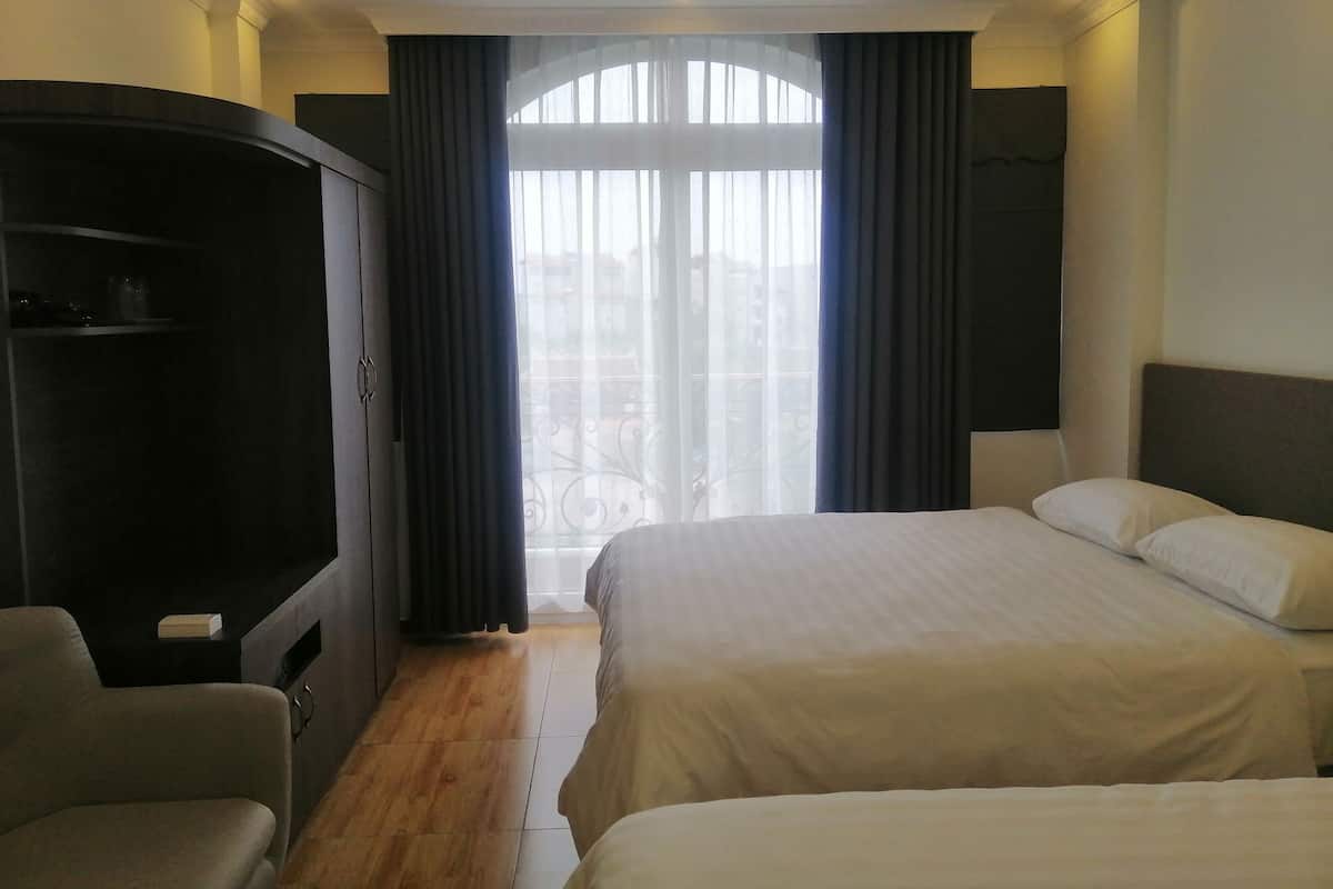 Signature Double Room | Down duvets, memory-foam beds, desk, laptop workspace
