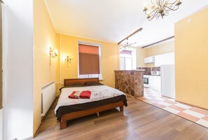Appartement, 1 chambre | Fer et planche à repasser, Wi-Fi gratuit, draps fournis