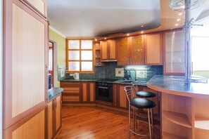 Apartment, 1 Bedroom | Private kitchen - Obolon apartment 73 (Kyiv)