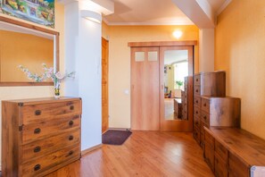 Apartment, 1 Bedroom | 1 bedroom, soundproofing, iron/ironing board, free WiFi - Obolon apartment 73 (Kyiv)