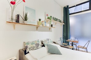 1 Schlafzimmer, schallisolierte Zimmer, WLAN, Bettwäsche