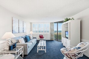 TV, DVD player - Clean Upscale Condo, Free Wifi and Outdoor Pool | Spinnaker - 103 (North Myrtle Beach)