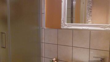 Studio | Bathroom | Shower, rainfall showerhead, bidet