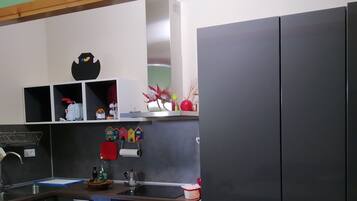 Fridge, oven, stovetop, toaster