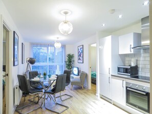 Apartment, 2 Bedrooms | Living area | Smart TV - Tudors eSuites Birmingham Canalside with Gated Parking (Birmingham)