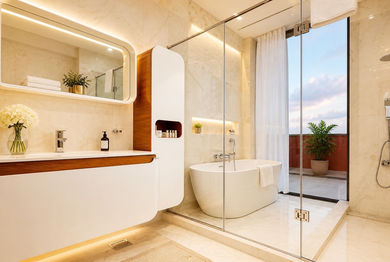 ห้องเพรสซิเดนเชียลสวีท | ห้องน้ำ | เรนชาวเวอร์, ของใช้ในห้องน้ำฟรี, ไดร์เป่าผม, รองเท้าสวมภายในห้อง