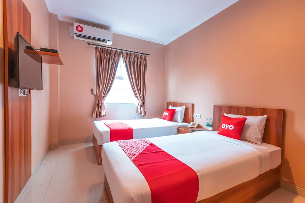 Deluxe Twin kamer | 1 slaapkamer, een bureau, gratis wifi, beddengoed