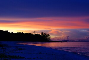 Playa privada, arena blanca