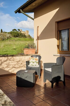 Terrace/patio - A very comfortable apartment in Tuscan style (Monticchiello)