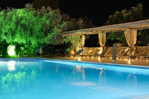 Seasonal outdoor pool, open 10:00 AM to 7:00 PM, pool umbrellas - Atrium Hotel Thassos (Thasos)