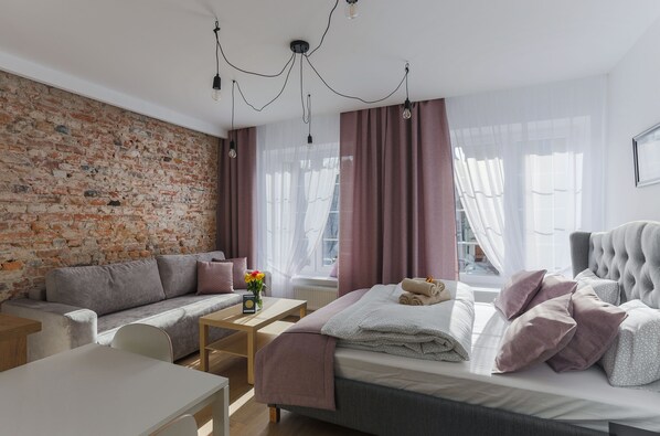 1 室のベッドルーム、アイロン / アイロン台、WiFi、ベッドシーツ