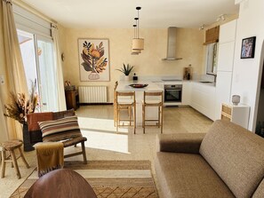 Televisie en een open haard