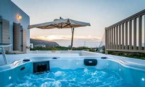 Suite, Hot Tub, Sea View | View from room - Milia Gi Suites (Milos)
