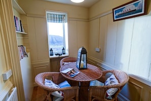 LCD TV, fireplace