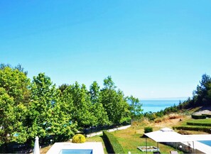 Familienvilla, 4 Schlafzimmer, eigener Pool (Villa Hellas) | Ausblick vom Zimmer