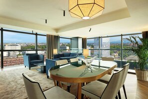 Presidential Suite, 1 King Bed (Duplex) | Living area - Hilton Rome Eur La Lama (Rome)