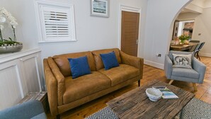Townhome | Living room | LCD TV, fireplace - Beau Townhouse (Beaumaris)