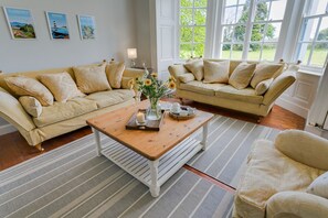 Cottage | Living room | LCD TV, fireplace - The Plas (Beaumaris)