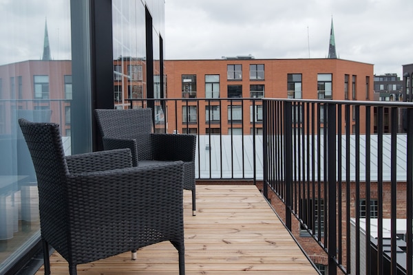 Smart studio w/rooftop, Rotermanni (5A) | Balcony