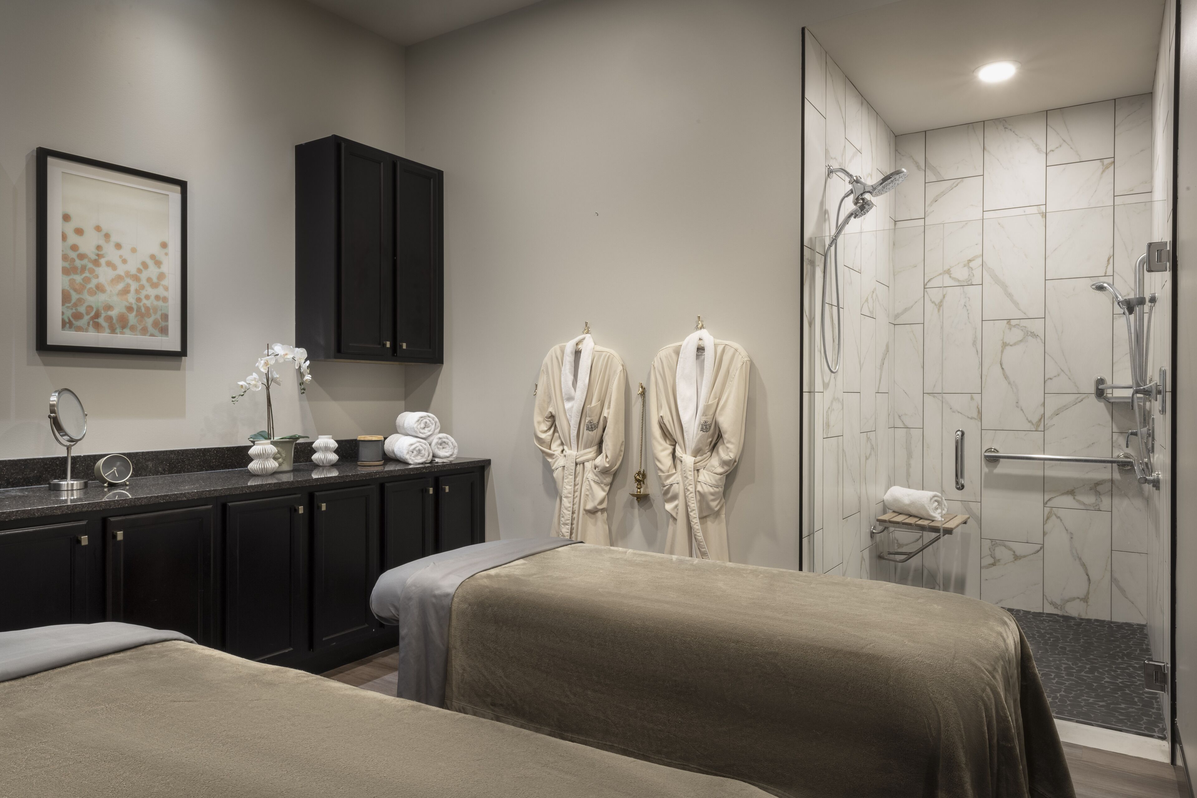 Sauna, hot stone massages, deep-tissue massages, massages