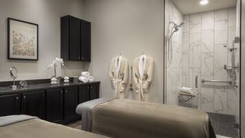 Sauna, hot stone massages, deep-tissue massages, massages