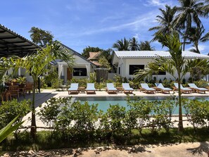 Deluxe Double Room, 1 King Bed, Terrace, Pool View | View from room